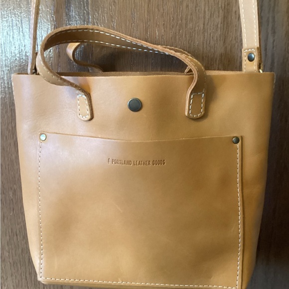 Portland Leather mini crossbody tote. - Picture 2 of 4